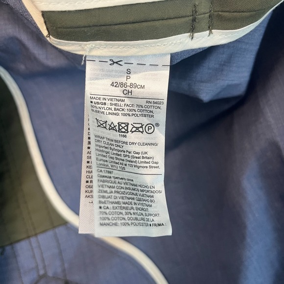 Banana Republic Womens Small Utility Trench Coat Flight Jacket Green #361545 - Picture 9 of 13